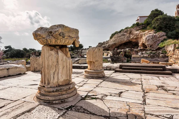 Yunanistan Eleusis Attica Arkeoloji Sahasındaki Kalıntılar — Stok fotoğraf
