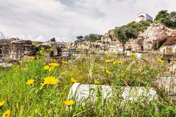 Zřícenina Archeologickém Nalezišti Eleusis Attica Řecko — Stock fotografie