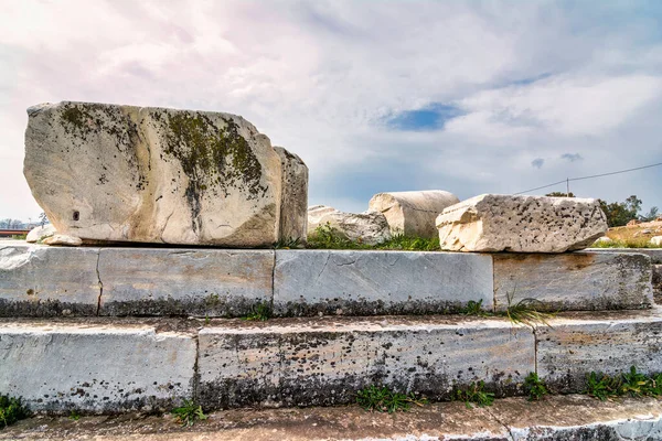 Ruiner Den Arkeologiska Platsen Eleusis Attika Grekland Eleusina Var Främst — Stockfoto
