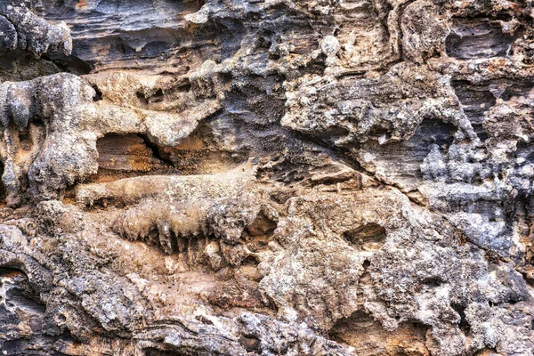 Povrch Přírodního Kamene Detailní Textura Penteli Mountain Greece — Stock fotografie