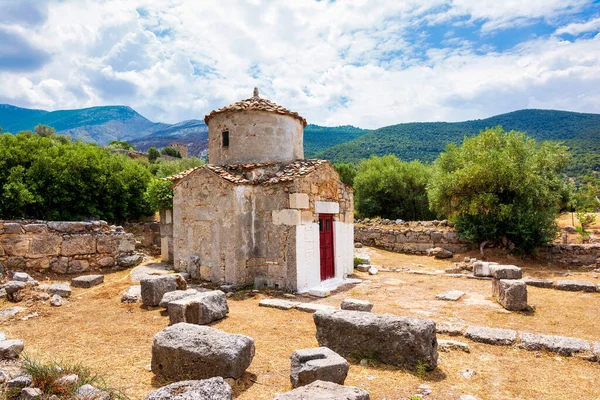 Aigosthena早期基督教大教堂 圣母玛利亚教堂或圣安教堂 希腊阿提卡 — 图库照片