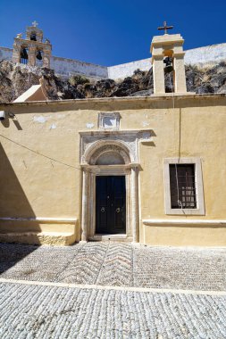 Girit Yunanistan 'ın güneydoğusundaki Moni Kapsa Manastırı - Ierapetra Bölgesi.