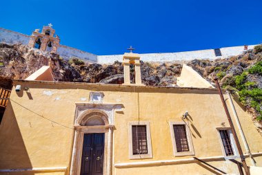 Girit Yunanistan 'ın güneydoğusundaki Moni Kapsa Manastırı - Ierapetra Bölgesi.