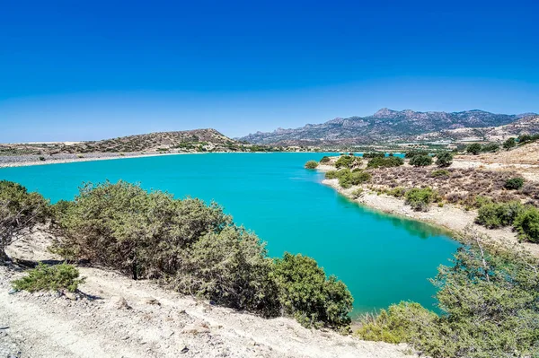Lago Bramiano Ierapetra Creta Grecia Lago Artificiale Bramian Stato Costruito — Foto Stock