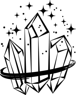 Kristalin biçimlendirilmiş vektör görüntüsü