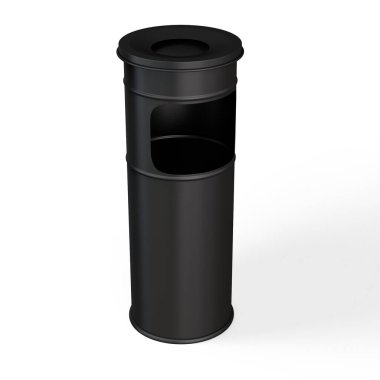 Beyaz Arkaplanda Kül Tablası 3B Modeli