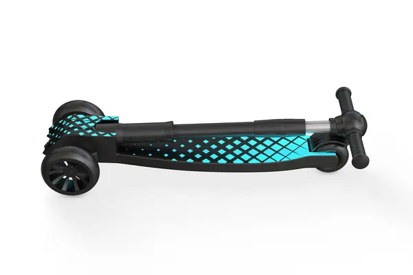 Üç Tekerlekli Çocuk Scooter 'ı _ katlandı