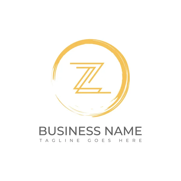 Letra Inicial Logo Zen Spa Masaje Belleza Logo Diseño Letra — Vector de stock