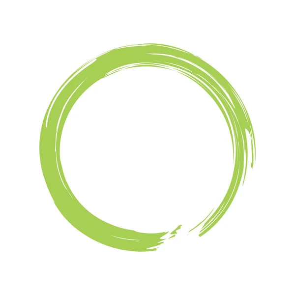 Minimalistic Enso Zen Κύκλο Διανυσματική Εικόνα Σχηματισμένο Στο Χέρι Σχήμα — Διανυσματικό Αρχείο