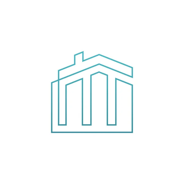 Finansal Gayrimenkul Danışmanı Logosu Tasarımı Finansal Danışman Gayrimenkul Konut Konut — Stok Vektör