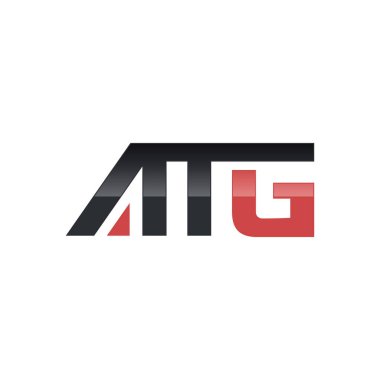 Monogram / İlk harf ATG Logo tasarım vektörü. ATG logo tasarım şablonu, ATG logosu