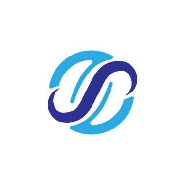 Soyut harf logo tasarım şablonu yaratıcı vektör resmi. Yaratıcı modern iş tipografi vektörü şablonlu S harfi logosu.