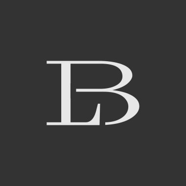 İlk LB harfli iş logosu tasarım vektör şablonu Pro Vector. LB lb harfli logo tasarımı simge konsepti serif yazı tipi ve klasik zarif görünüm