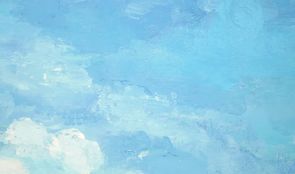 Abstrakt Blå Och Vit Akryl Målning Duk Konsistens Banner Bakgrund — Stockfoto