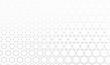 Beyaz geometrik altıgen soyut arkaplan. Gelecekçi soyut arkaplan