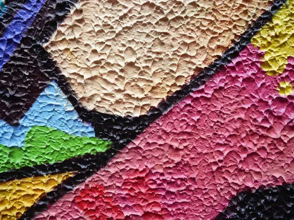 Abstracte Kleurrijke Geschilderde Grunge Gips Muur Oppervlak Achtergrond Abstract Muuroppervlak — Stockfoto