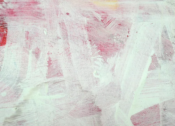 Белые Мазки Абстрактного Фона Текстура Кисти Фрагмент Акриловой Живописи Холсте — стоковое фото
