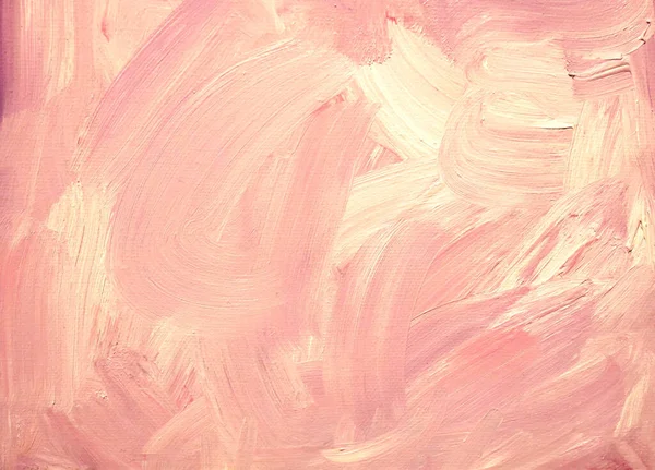 粉红粉刷背景丙烯酸涂料笔画 艺术设计创意 — 图库照片