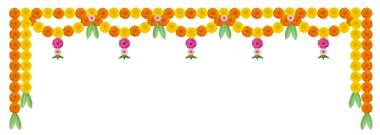 Düğün dekorasyonu için kadife çiçeği süslemesi, mutlu bayramlar, Hint bayramı festivali arka planı.