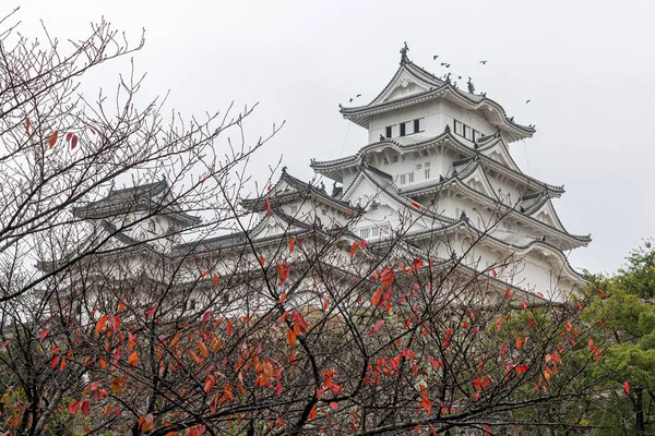 Himeji Japón Torre Principal Tenshu Del White Egret Castillo Garza — Foto de Stock