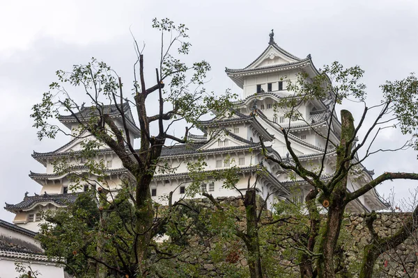 Himeji Japón Torre Principal Tenshu Del White Egret Castillo Garza — Foto de Stock