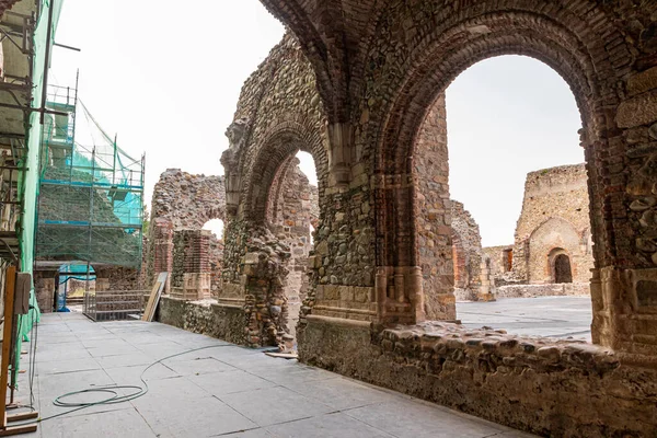 Монастырь Разрушенного Монастыря Святой Марии Карраседо Эль Бьерсо Испания — стоковое фото