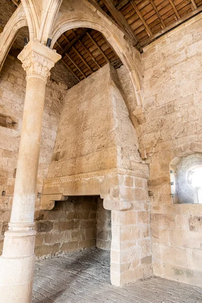 Внутри Королевского Дворца Монастыря Святой Марии Карраседо Эль Бьянко Испания — стоковое фото