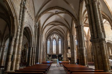 Laredo, İspanya. İglesia de Santa Maria de la Asuncion (Azize Mary Kilisesi) içinde, kasabanın ana kilisesi.