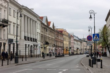 Varşova, Polonya. Nowy Swiat (Yeni Dünya Caddesi), Varşova 'nın ana tarihi caddelerinden biri.