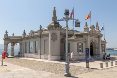 Santander, Cantabria, İspanya. Palacio del Embarcadero, mimar Javier Gonzalez de Riancho tarafından 1920 'de inşa edilmiştir.