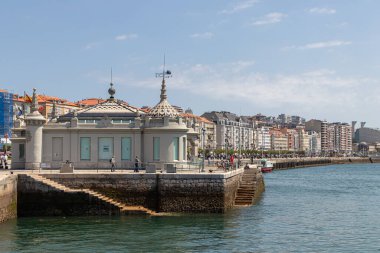 Santander, Cantabria, İspanya. Palacio del Embarcadero, mimar Javier Gonzalez de Riancho tarafından 1920 'de inşa edilmiştir.