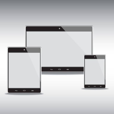 Farklı boyutlardaki mobil tabletler