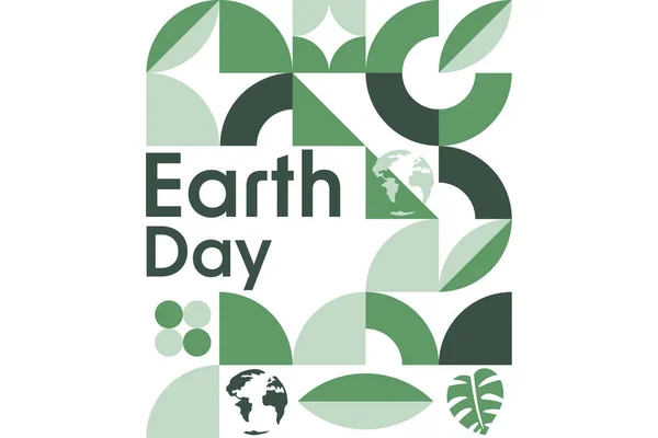 Happy Earth Day April Ferienkonzept Vorlage Für Hintergrund Banner Karte — Stockvektor