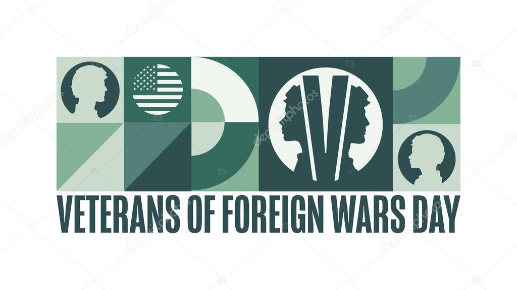 National Veterans Of Foreign Wars Day. VFW. September 29. Holiday concept. Template for background, banner, card, poster with text. Vector EPS10 illustration