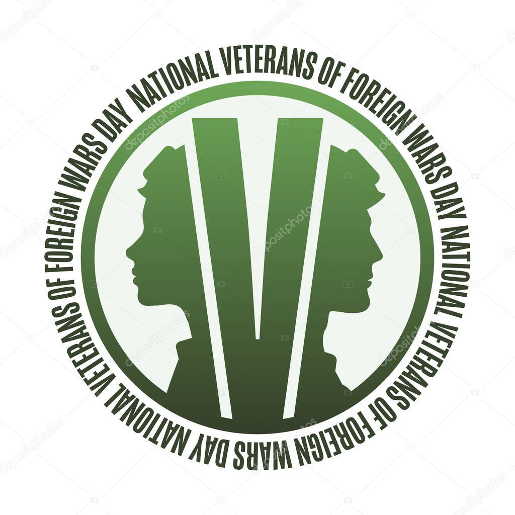 National Veterans Of Foreign Wars Day. VFW. September 29. Holiday concept. Template for background, banner, card, poster with text. Vector EPS10 illustration