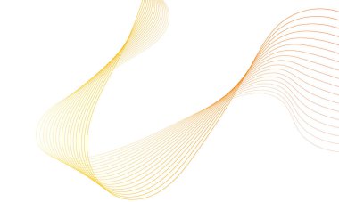 Tasarım için soyut renkli dalga öğesi. Dijital frekans dengeleyici. Şekillendirilmiş satır sanatı arka planı. Vektör illüstrasyonu. Harmanlama araçları kullanılarak oluşturulan çizgilerle dalga. Eğri dalgalı çizgi, düz çizgi