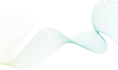 Tasarım için soyut renkli dalga öğesi. Dijital frekans dengeleyici. Şekillendirilmiş satır sanatı arka planı. Vektör illüstrasyonu. Harmanlama araçları kullanılarak oluşturulan çizgilerle dalga. Eğri dalgalı çizgi, düz çizgi