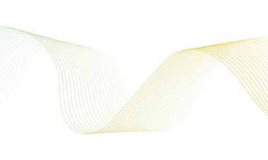 Tasarım için soyut renkli dalga öğesi. Dijital frekans dengeleyici. Şekillendirilmiş satır sanatı arka planı. Vektör illüstrasyonu. Harmanlama araçları kullanılarak oluşturulan çizgilerle dalga. Eğri dalgalı çizgi, düz çizgi