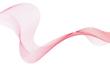 Tasarım için soyut renkli dalga öğesi. Dijital frekans dengeleyici. Şekillendirilmiş satır sanatı arka planı. Vektör illüstrasyonu. Harmanlama araçları kullanılarak oluşturulan çizgilerle dalga. Eğri dalgalı çizgi, düz çizgi