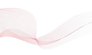 Tasarım için soyut renkli dalga öğesi. Dijital frekans dengeleyici. Şekillendirilmiş satır sanatı arka planı. Vektör illüstrasyonu. Harmanlama araçları kullanılarak oluşturulan çizgilerle dalga. Eğri dalgalı çizgi, düz çizgi