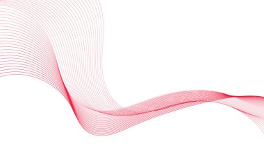Tasarım için soyut renkli dalga öğesi. Dijital frekans dengeleyici. Şekillendirilmiş satır sanatı arka planı. Vektör illüstrasyonu. Harmanlama araçları kullanılarak oluşturulan çizgilerle dalga. Eğri dalgalı çizgi, düz çizgi