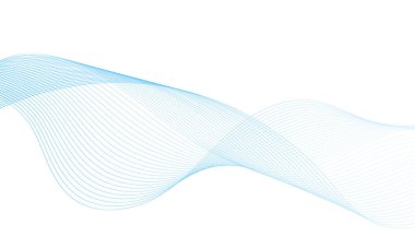 Tasarım için soyut renkli dalga öğesi. Dijital frekans dengeleyici. Şekillendirilmiş satır sanatı arka planı. Vektör illüstrasyonu. Harmanlama araçları kullanılarak oluşturulan çizgilerle dalga. Eğri dalgalı çizgi, düz çizgi