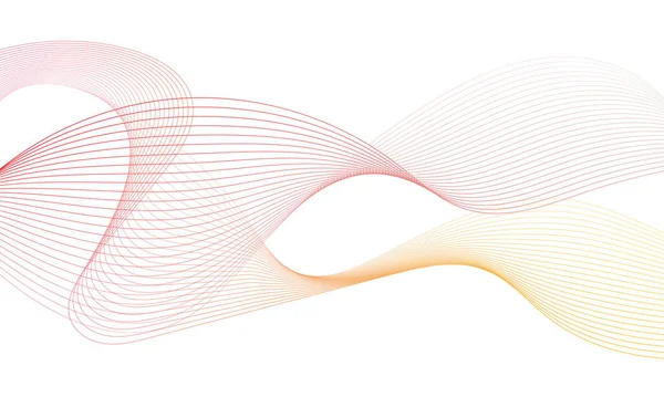 Tasarım için soyut renkli dalga öğesi. Dijital frekans dengeleyici. Şekillendirilmiş satır sanatı arka planı. Vektör illüstrasyonu. Harmanlama araçları kullanılarak oluşturulan çizgilerle dalga. Eğri dalgalı çizgi, düz çizgi