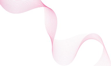 Tasarım için soyut renkli dalga öğesi. Dijital frekans dengeleyici. Şekillendirilmiş satır sanatı arka planı. Vektör illüstrasyonu. Harmanlama araçları kullanılarak oluşturulan çizgilerle dalga. Eğri dalgalı çizgi, düz çizgi