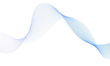 Tasarım için soyut renkli dalga öğesi. Dijital frekans dengeleyici. Şekillendirilmiş satır sanatı arka planı. Vektör illüstrasyonu. Harmanlama araçları kullanılarak oluşturulan çizgilerle dalga. Eğri dalgalı çizgi, düz çizgi