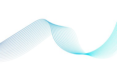 Tasarım için soyut renkli dalga öğesi. Dijital frekans dengeleyici. Şekillendirilmiş satır sanatı arka planı. Vektör illüstrasyonu. Harmanlama araçları kullanılarak oluşturulan çizgilerle dalga. Eğri dalgalı çizgi, düz çizgi