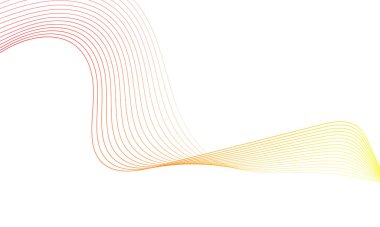 Tasarım için soyut renkli dalga öğesi. Dijital frekans dengeleyici. Şekillendirilmiş satır sanatı arka planı. Vektör illüstrasyonu. Harmanlama araçları kullanılarak oluşturulan çizgilerle dalga. Eğri dalgalı çizgi, düz çizgi