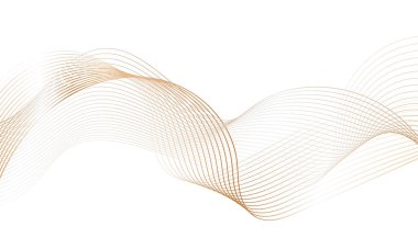 Tasarım için soyut renkli dalga öğesi. Dijital frekans dengeleyici. Şekillendirilmiş satır sanatı arka planı. Vektör illüstrasyonu. Harmanlama araçları kullanılarak oluşturulan çizgilerle dalga. Eğri dalgalı çizgi, düz çizgi