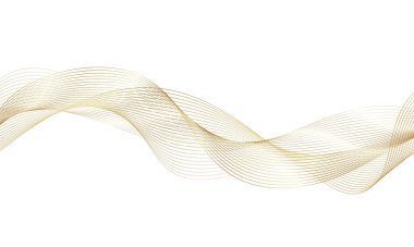 Tasarım için soyut renkli dalga öğesi. Dijital frekans dengeleyici. Şekillendirilmiş satır sanatı arka planı. Vektör illüstrasyonu. Harmanlama araçları kullanılarak oluşturulan çizgilerle dalga. Eğri dalgalı çizgi, düz çizgi