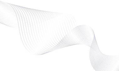 Tasarım için soyut renkli dalga öğesi. Dijital frekans dengeleyici. Şekillendirilmiş satır sanatı arka planı. Vektör illüstrasyonu. Harmanlama araçları kullanılarak oluşturulan çizgilerle dalga. Eğri dalgalı çizgi, düz çizgi